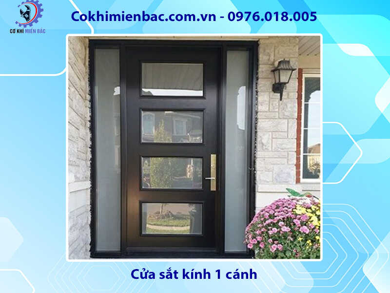 Báo giá mẫu cửa sắt 1 cánh đẹp, rẻ nhất năm 2024