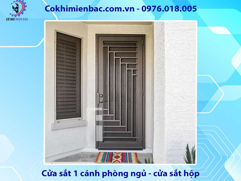 100+ mẫu cửa sắt 1 cánh phòng ngủ đẹp năm 2024