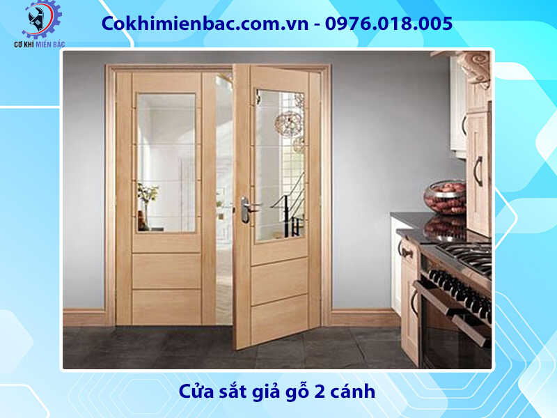 88+ mẫu cửa sắt giả gỗ tại đẹp, rẻ nhất thị trường Hà Nội