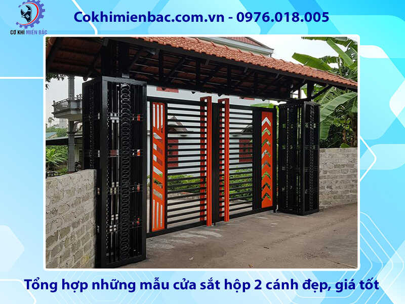 Tổng hợp những mẫu cửa sắt hộp 2 cánh đẹp, giá tốt 2024