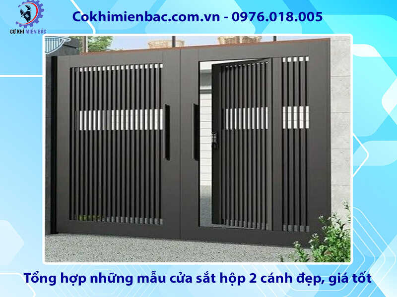 Tổng hợp những mẫu cửa sắt hộp 2 cánh đẹp, giá tốt 2024