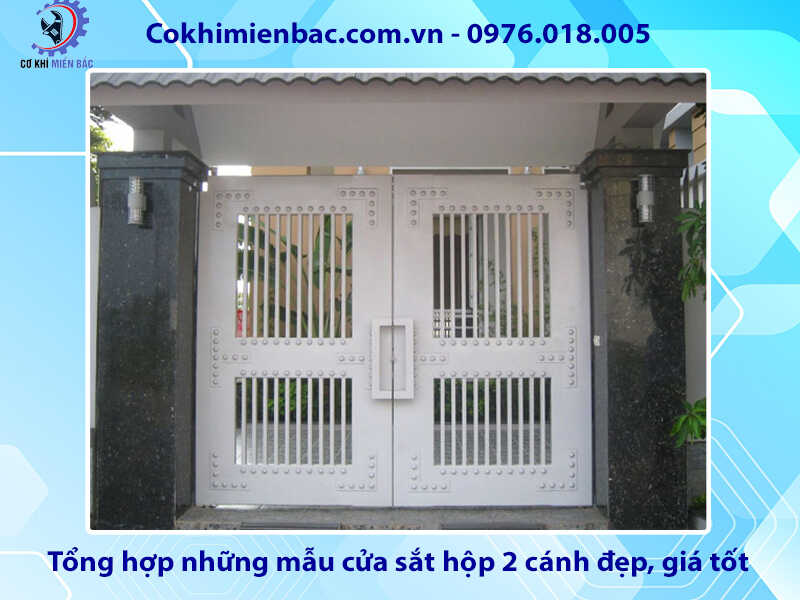 Tổng hợp những mẫu cửa sắt hộp 2 cánh đẹp, giá tốt 2024