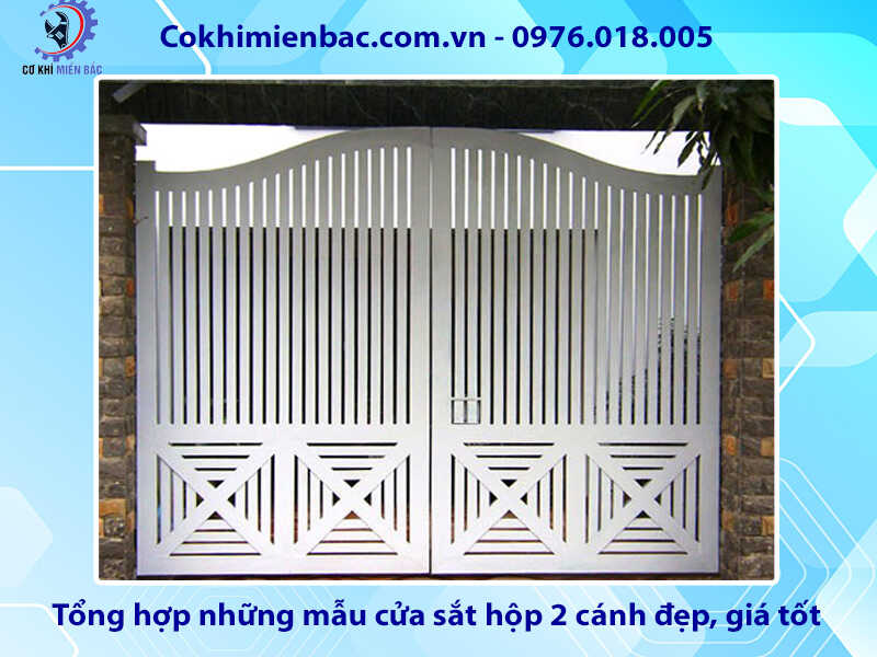 Tổng hợp những mẫu cửa sắt hộp 2 cánh đẹp, giá tốt 2024