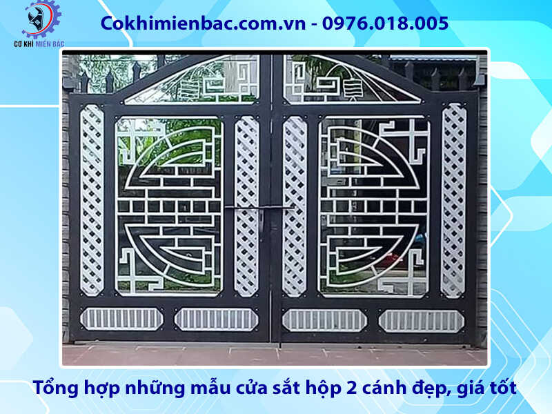 Tổng hợp những mẫu cửa sắt hộp 2 cánh đẹp, giá tốt 2024