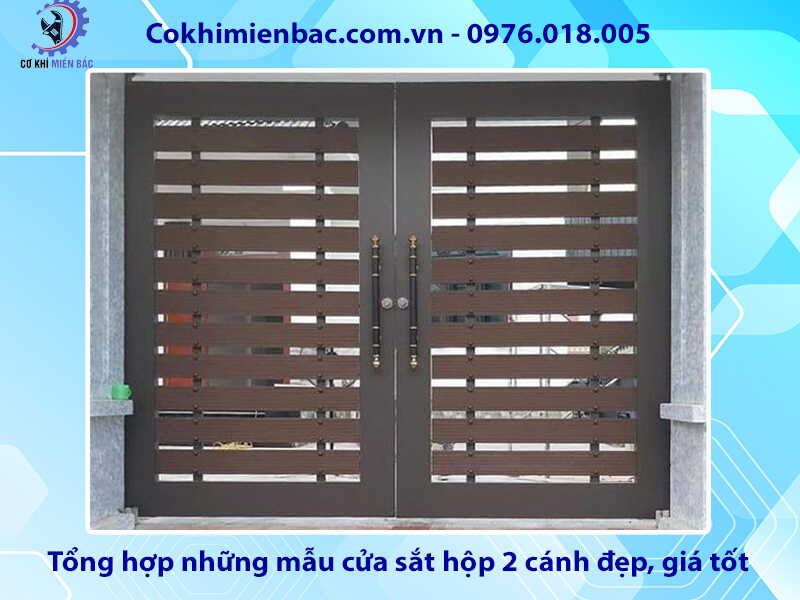 Tổng hợp những mẫu cửa sắt hộp 2 cánh đẹp, giá tốt 2024