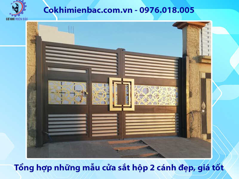 Tổng hợp những mẫu cửa sắt hộp 2 cánh đẹp, giá tốt 2024