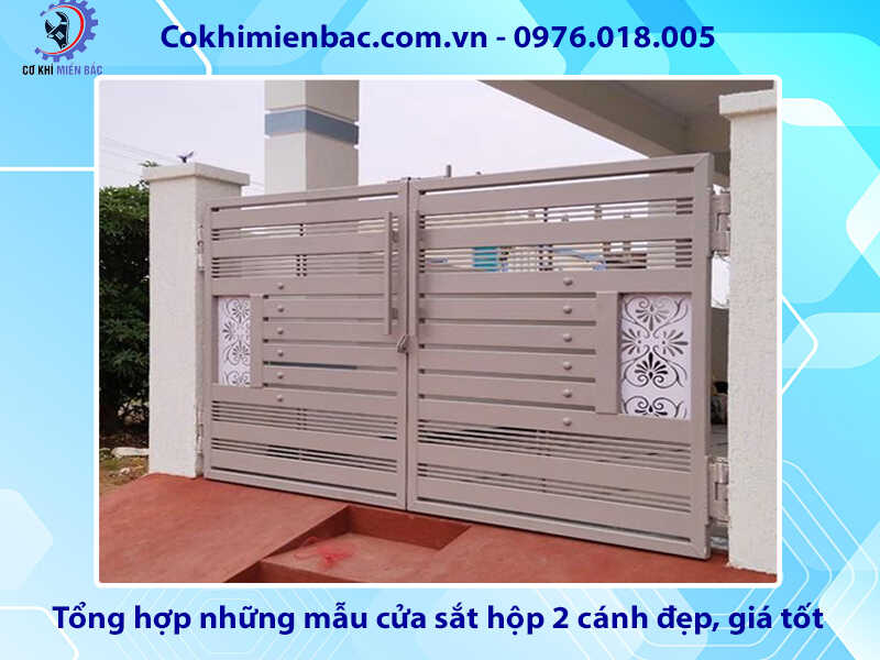 Tổng hợp những mẫu cửa sắt hộp 2 cánh đẹp, giá tốt 2024