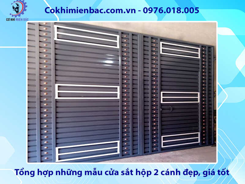 Tổng hợp những mẫu cửa sắt hộp 2 cánh đẹp, giá tốt 2024