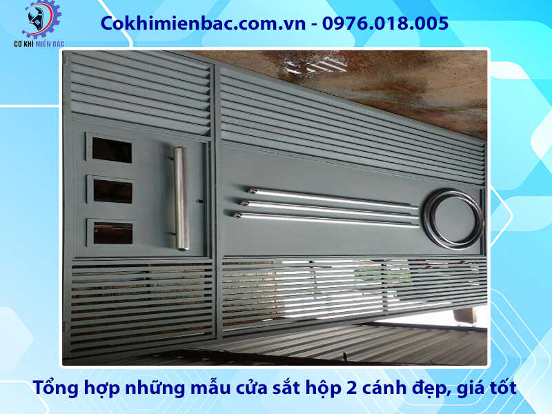 Tổng hợp những mẫu cửa sắt hộp 2 cánh đẹp, giá tốt 2024