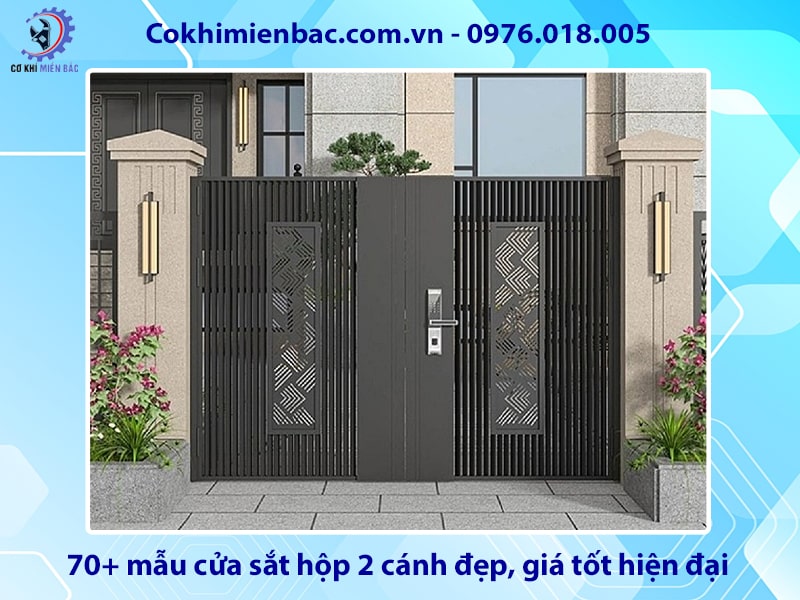 70+ mẫu cửa sắt hộp 2 cánh đẹp, giá tốt hiện đại năm 2025