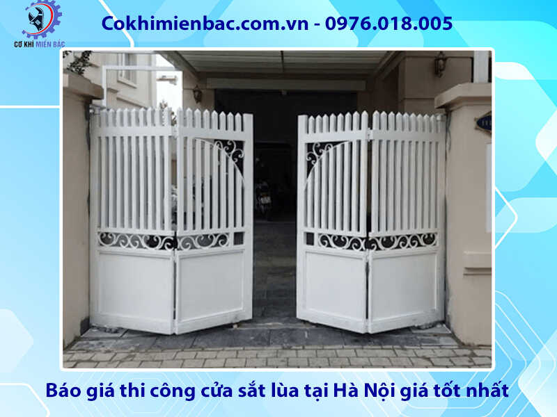 Báo giá thi công cửa sắt lùa tại Hà Nội giá tốt nhất