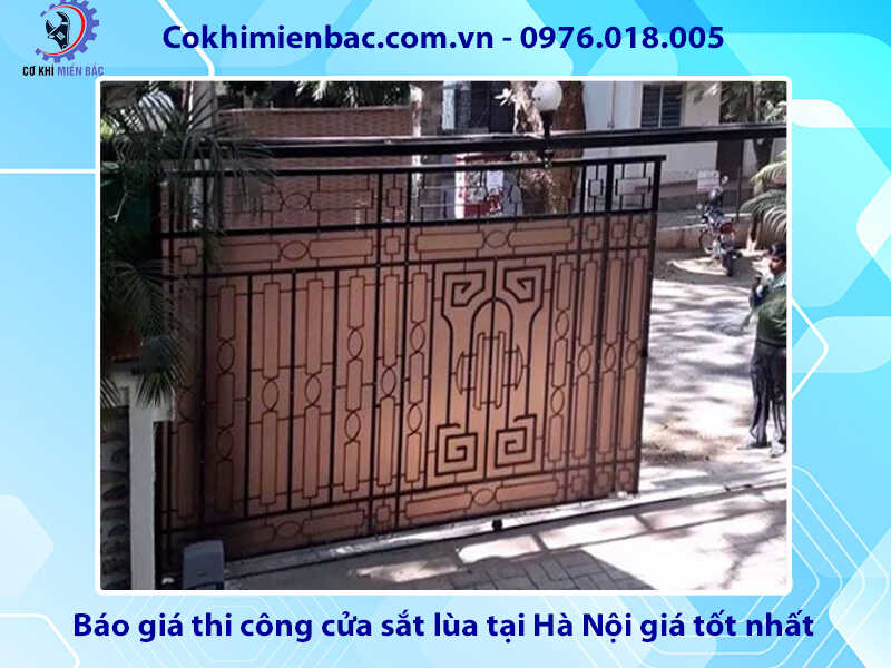 Báo giá thi công cửa sắt lùa tại Hà Nội giá tốt nhất