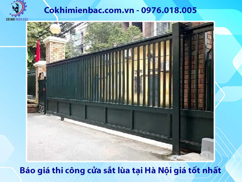 Báo giá thi công cửa sắt lùa tại Hà Nội giá tốt nhất