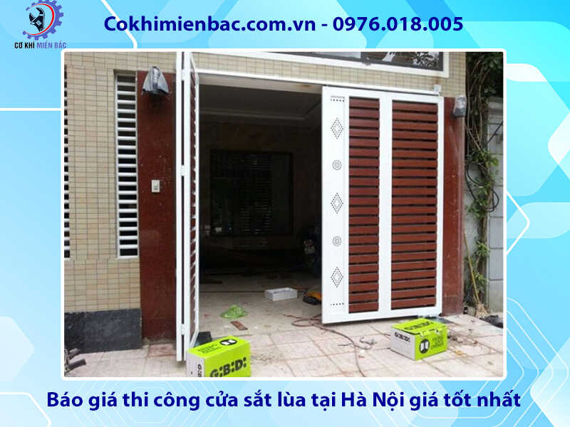 Báo giá thi công cửa sắt lùa tại Hà Nội giá tốt nhất