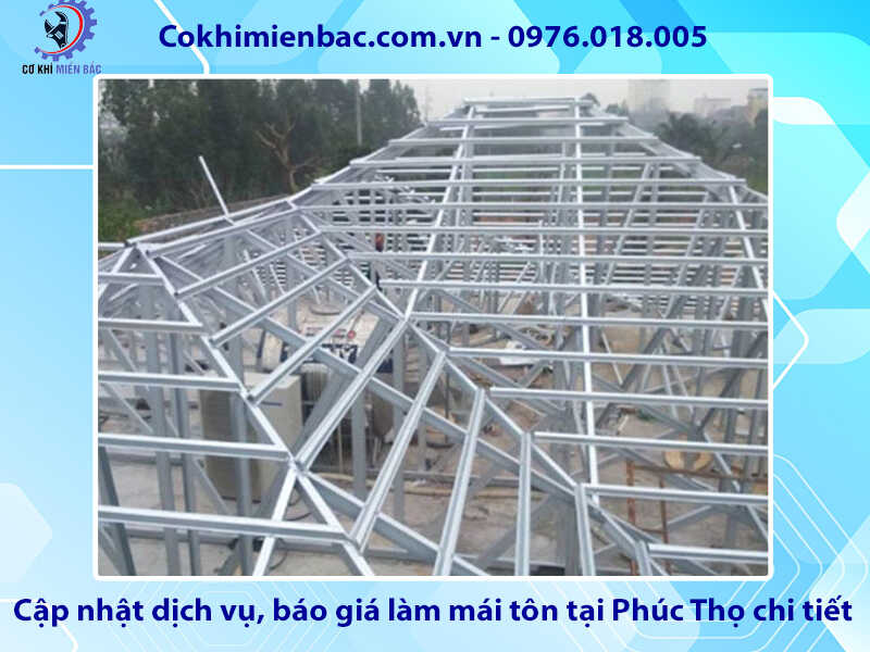 Cập nhật dịch vụ, báo giá làm mái tôn tại Phúc Thọ chi tiết