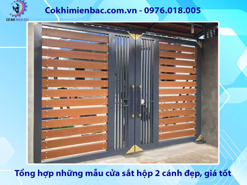 Tổng hợp những mẫu cửa sắt hộp 2 cánh đẹp, giá tốt 2024