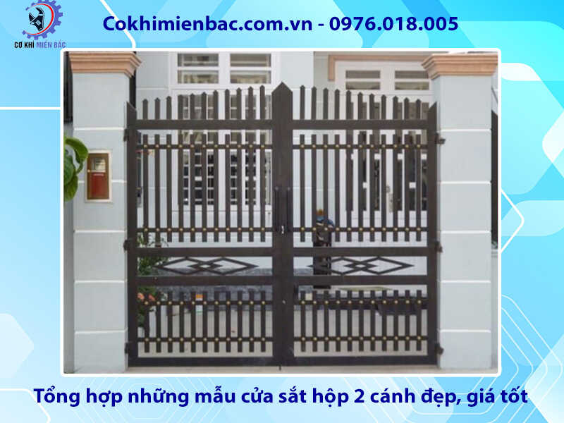 Tổng hợp những mẫu cửa sắt hộp 2 cánh đẹp, giá tốt 2024