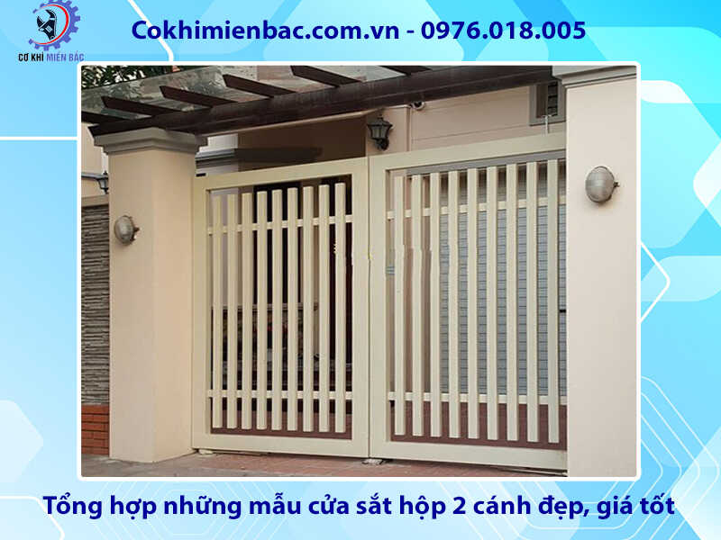 Tổng hợp những mẫu cửa sắt hộp 2 cánh đẹp, giá tốt 2024