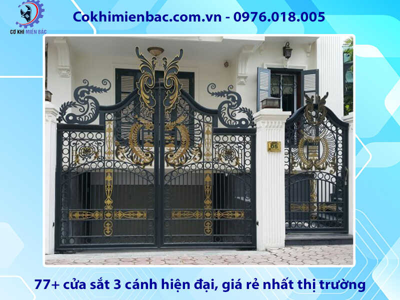 77+ cửa sắt 3 cánh hiện đại, giá rẻ nhất thị trường năm 2024