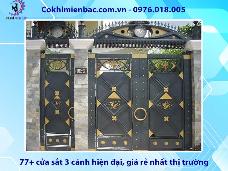 77+ cửa sắt 3 cánh hiện đại, giá rẻ nhất thị trường năm 2024