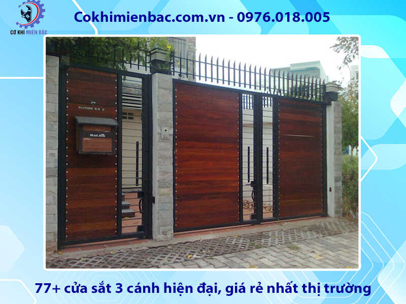 77+ cửa sắt 3 cánh hiện đại, giá rẻ nhất thị trường năm 2024