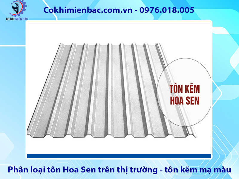 Tôn kẽm mạ màu Hoa Sen