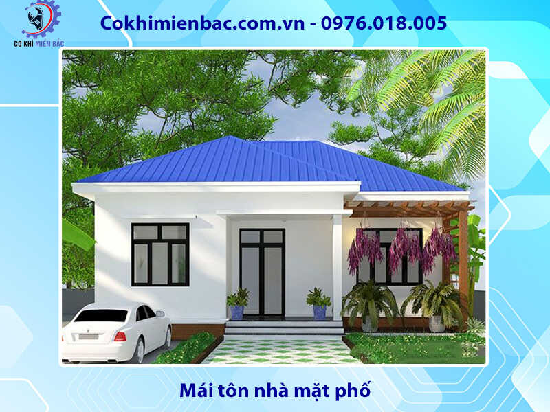 Mái tôn nhà mặt phố