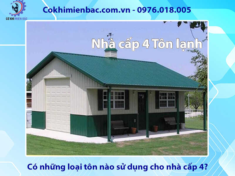 nhà cấp 4 tôn lạnh