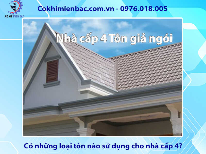 nhà cấp 4 tôn giả ngói