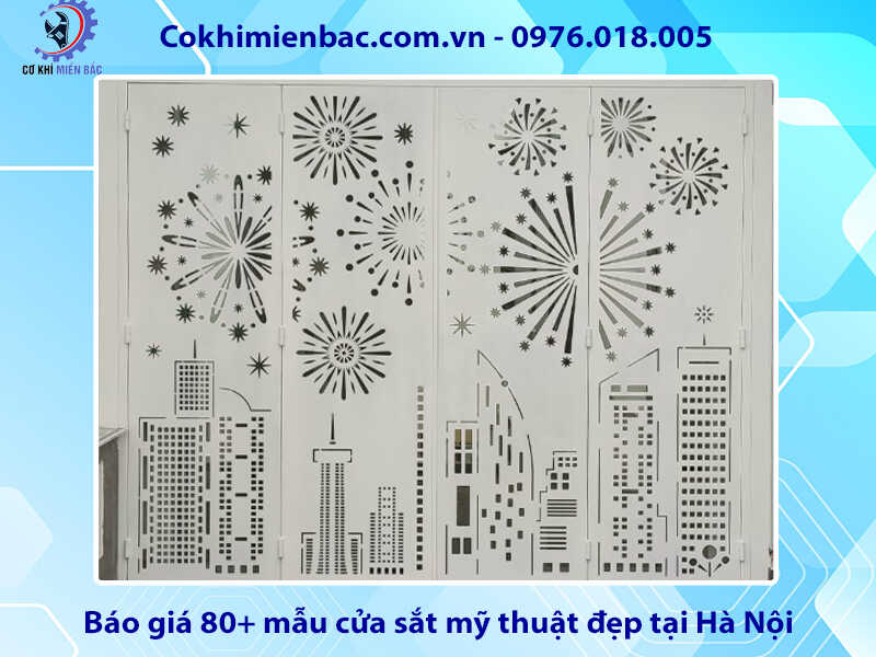 Báo giá 80+ mẫu cửa sắt mỹ thuật đẹp tại Hà Nội năm 2024