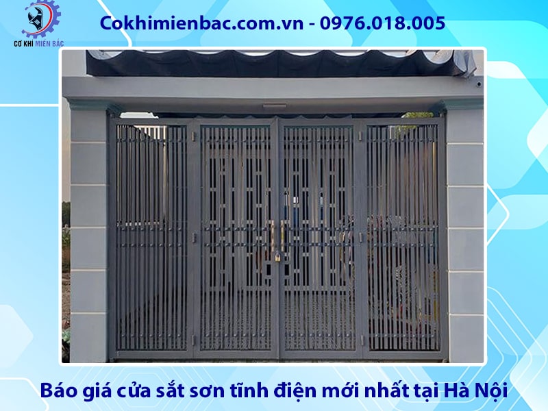 Báo giá cửa sắt sơn tĩnh điện mới nhất tại Hà Nội năm 2024