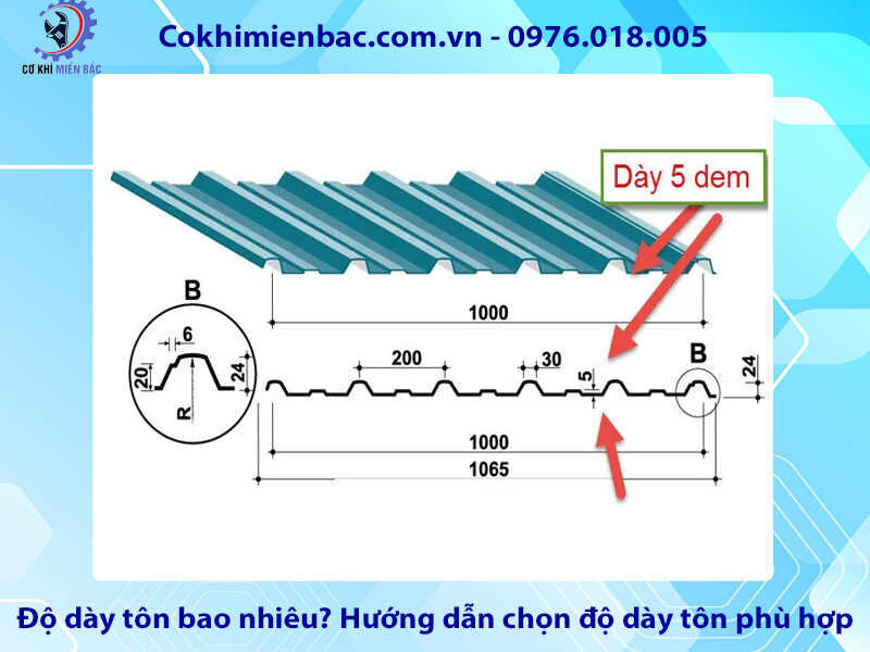 Độ dày tôn bao nhiêu? Hướng dẫn cách chọn độ dày tôn phù hợp