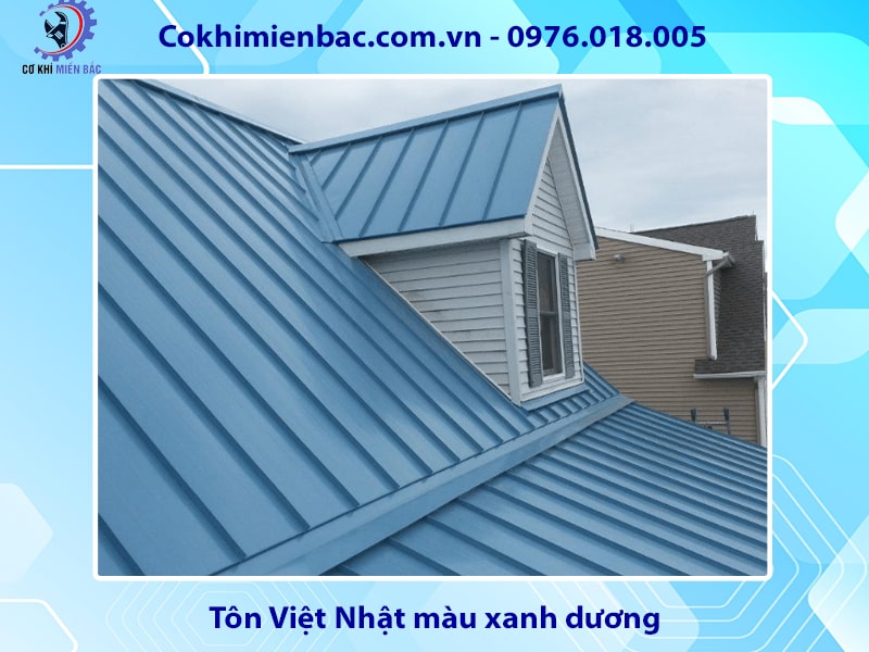 Tôn Việt Nhật màu xanh dương