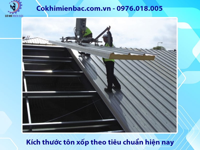 Kích thước tôn xốp theo tiêu chuẩn hiện nay