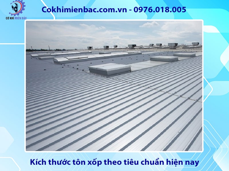 Kích thước tôn xốp theo tiêu chuẩn hiện nay