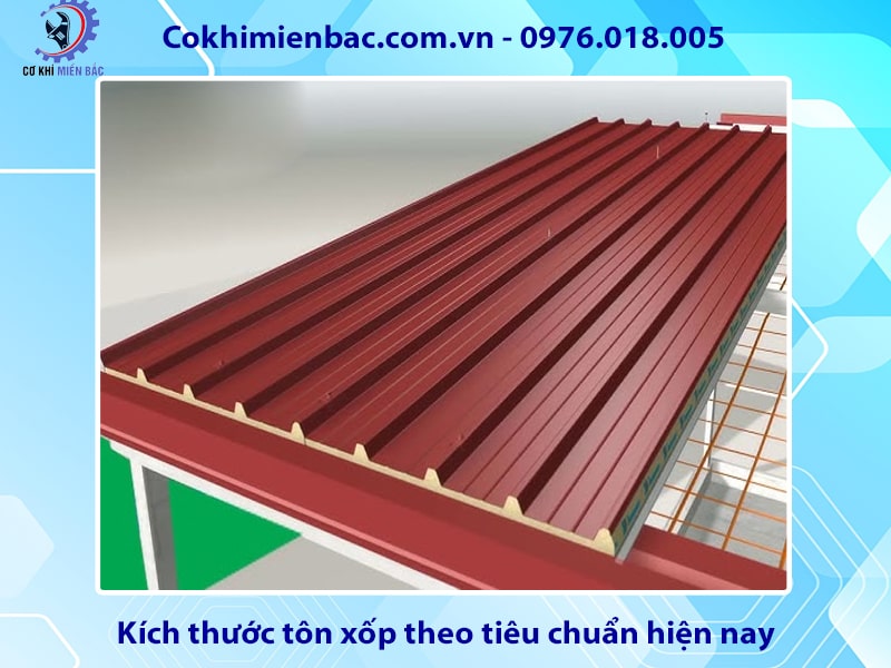 Kích thước tôn xốp theo tiêu chuẩn hiện nay