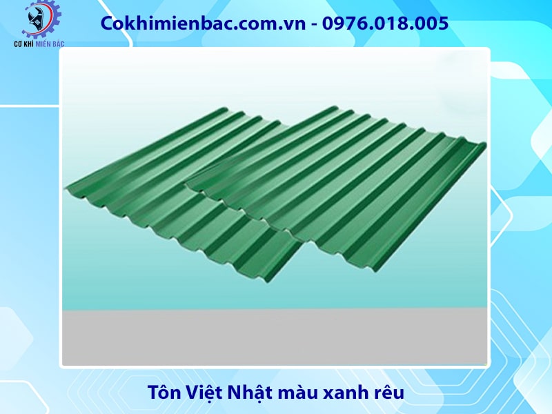 Tôn Việt Nhật màu xanh rêu