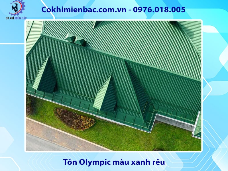 Tôn Olympic màu xanh rêu