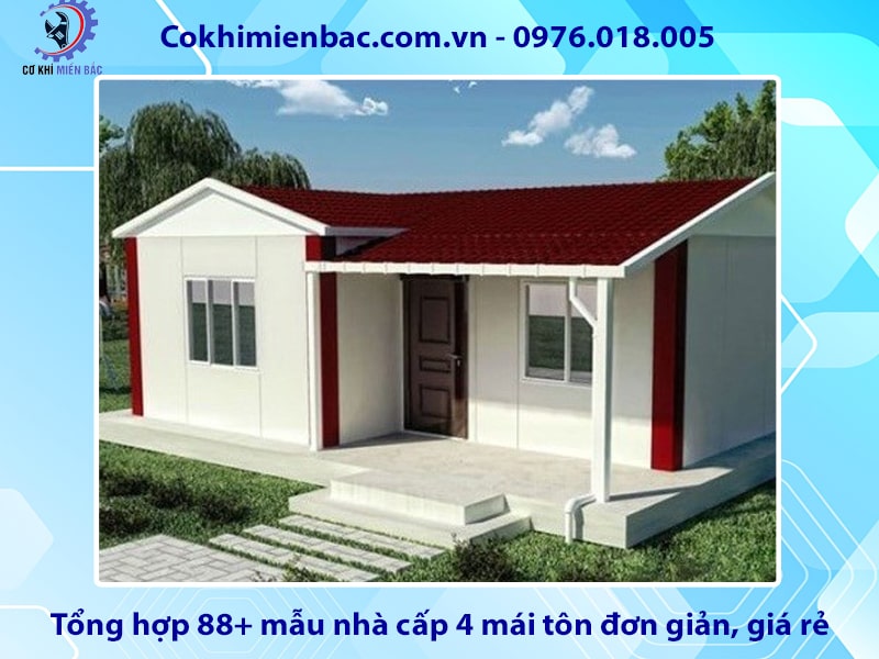 Tổng hợp 88+ mẫu nhà cấp 4 mái tôn đơn giản, giá rẻ