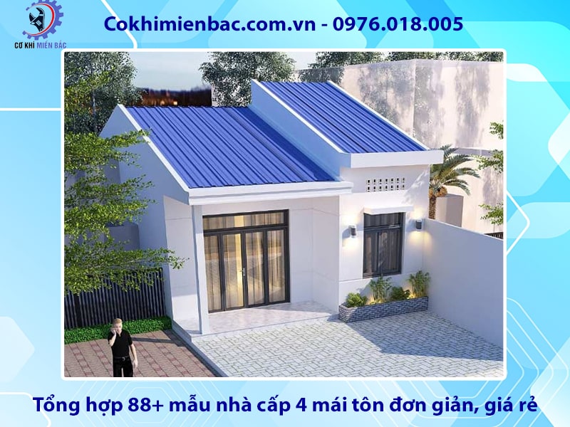 Tổng hợp 88+ mẫu nhà cấp 4 mái tôn đơn giản, giá rẻ