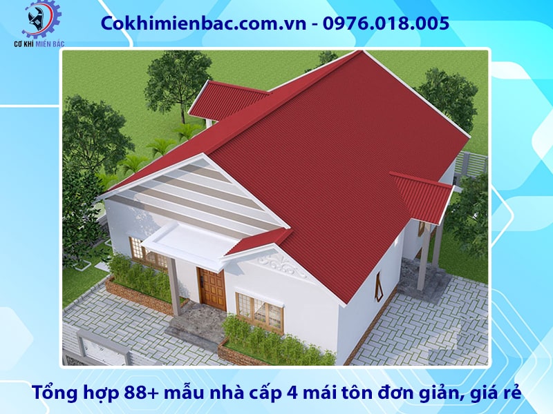 Tổng hợp 88+ mẫu nhà cấp 4 mái tôn đơn giản, giá rẻ