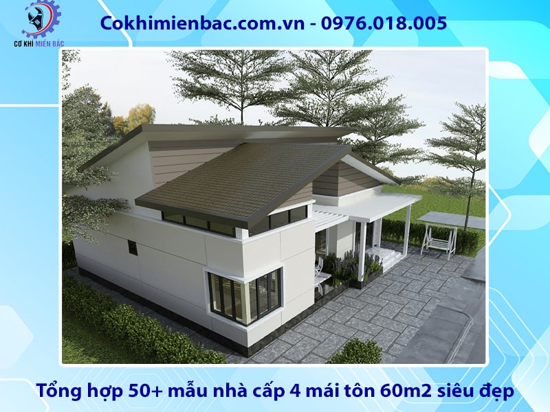 Nhà cấp 4 mái tôn 60m2 có gác lửng