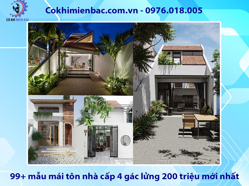 99+ mẫu mái tôn nhà cấp 4 gác lửng 200 triệu mới nhất 2024