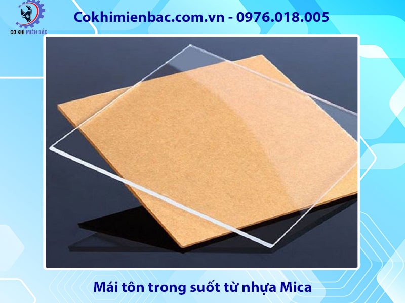 Mái tôn trong suốt từ nhựa Mica