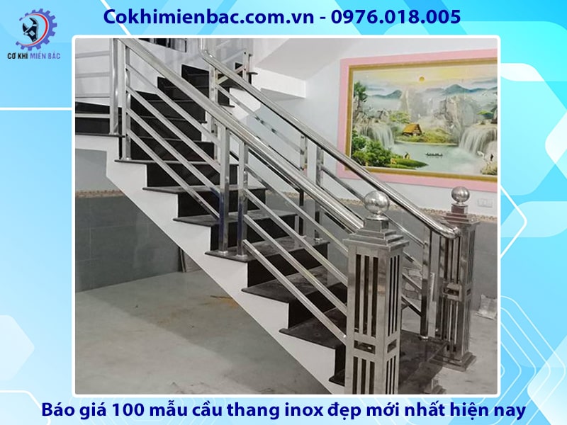 Báo giá 100 mẫu cầu thang inox đẹp mới nhất năm 2024