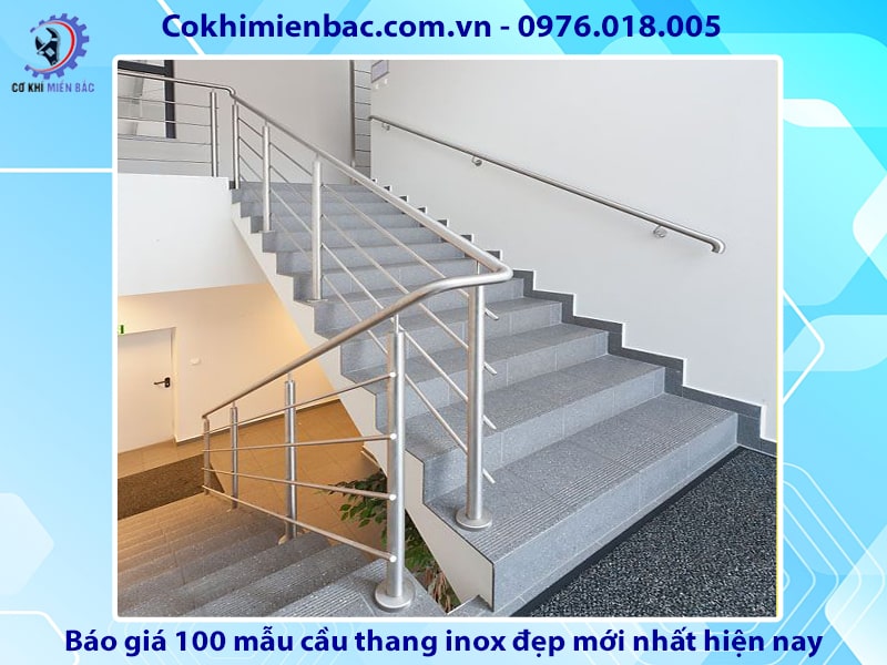 Báo giá 100 mẫu cầu thang inox đẹp mới nhất năm 2024