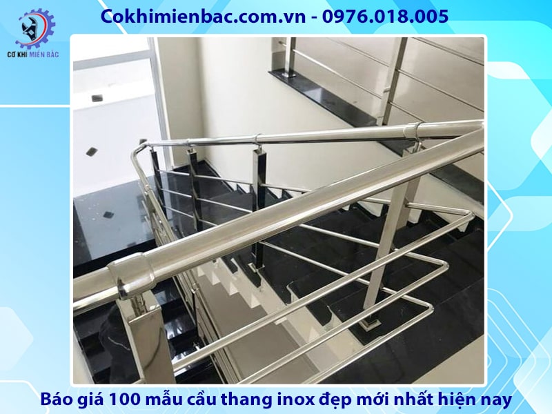 Báo giá 100 mẫu cầu thang inox đẹp mới nhất năm 2024