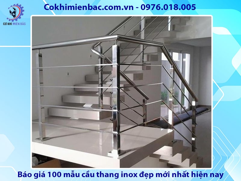 Báo giá 100 mẫu cầu thang inox đẹp mới nhất năm 2024