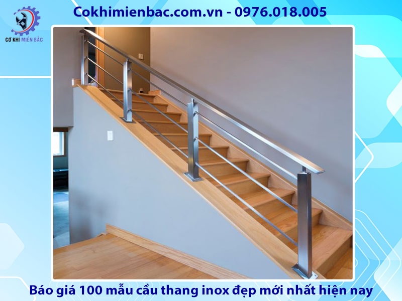 Báo giá 100 mẫu cầu thang inox đẹp mới nhất năm 2024