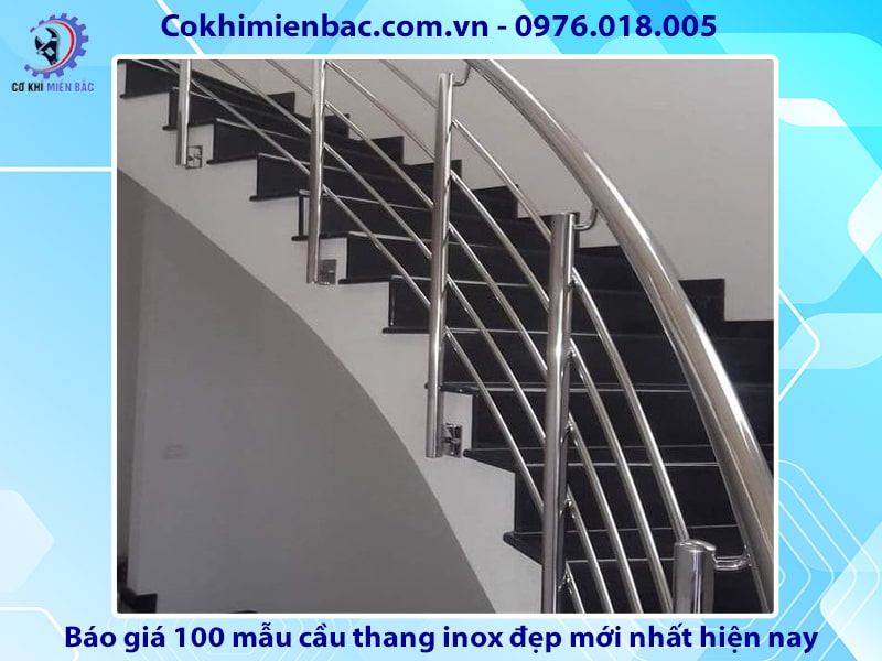 Báo giá 100 mẫu cầu thang inox đẹp mới nhất năm 2024